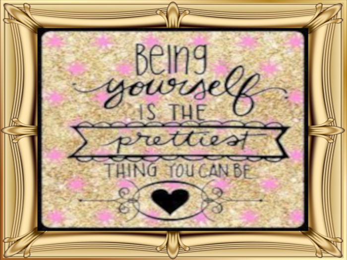 *DD Decor* Being yourself framed