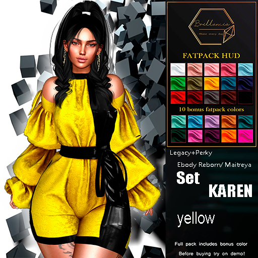 *BRILLANCIA* - Set Karen  yellow