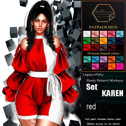 *BRILLANCIA* - Set Karen  red