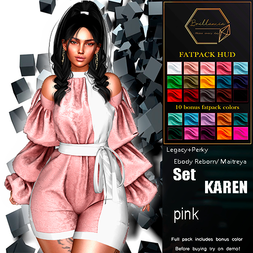 *BRILLANCIA* - Set Karen  pink