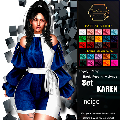 *BRILLANCIA* - Set Karen  indigo