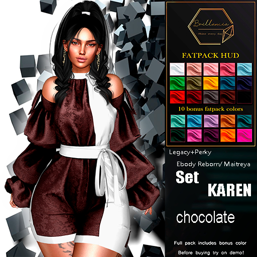 *BRILLANCIA* - Set Karen  chocolate