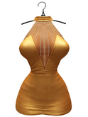 aprelle sasha dress gold