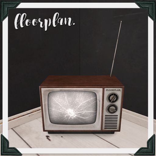 floorplan. retro tv / broken screen [box]
