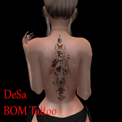 DeSa -Cards Crow- BOM Tattoo (Add)