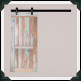 floorplan. sliding barn door / rustic [box]