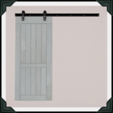 floorplan. sliding barn door / blue [box]