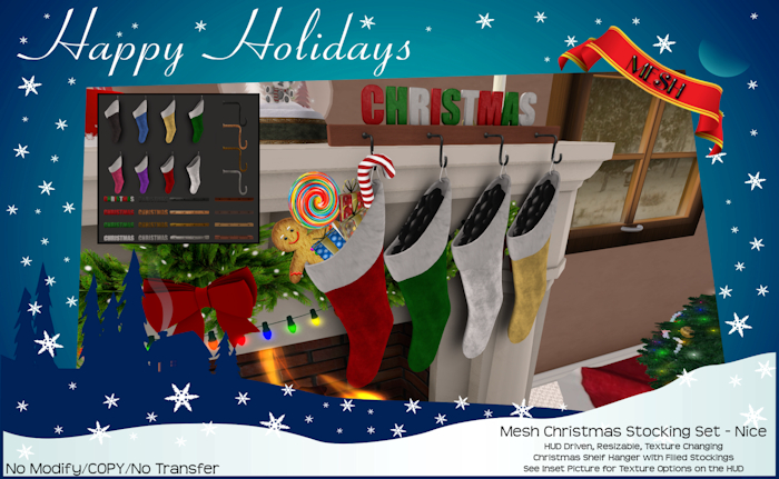 Christmas Stocking Set - Nice
