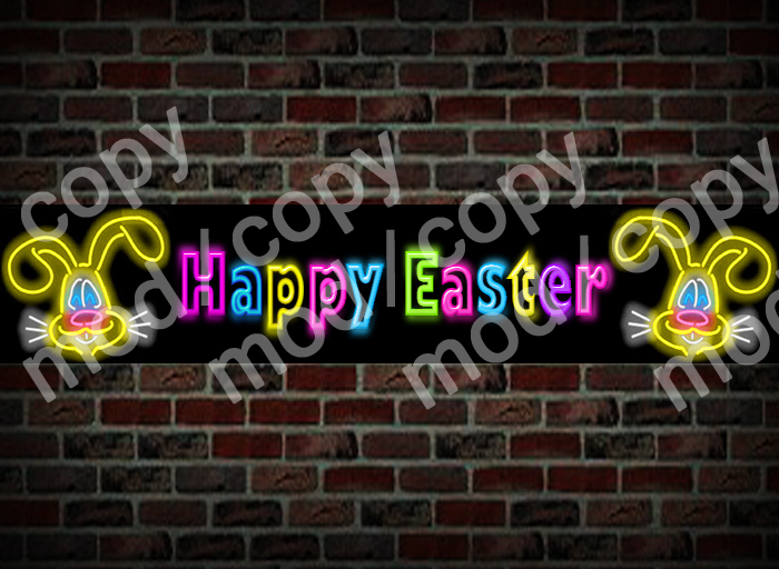Happy Easter Neon Sign MOD/COPY