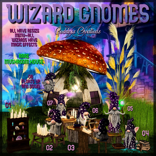 31 )O( GC: Wizard Gnomes Mushroom House RARE