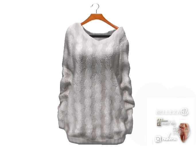 {amiable}Mesh Oversized Cable knit Loose Top10