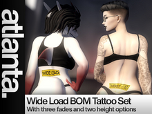 atlanta. - Wide Load BOM Tattoo Set