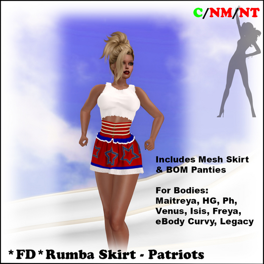 *FD* Rumba Skirt [Boxed] Patriots