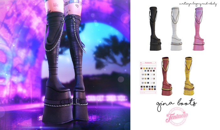 *Tentacio* Gina boots fatpack