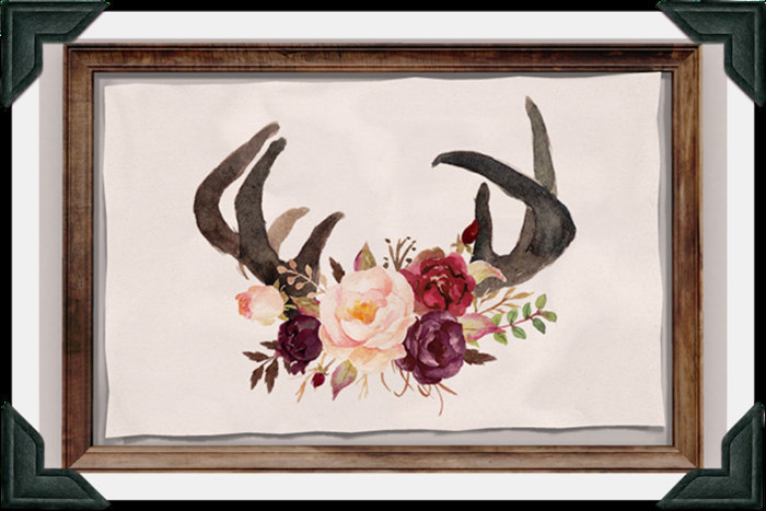 floorplan. watercolor flower crown [box]