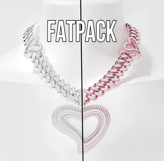 COCAINE. TILTED HEART CHAIN - FATPACK