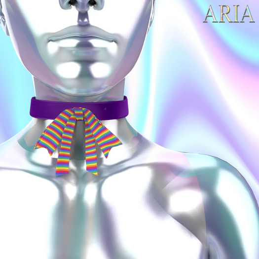 Rainbow Pride Bow Choker Reborn