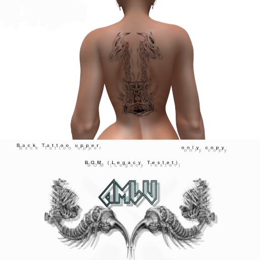 Back Tattoo Vikings1F 100 % by Amlu