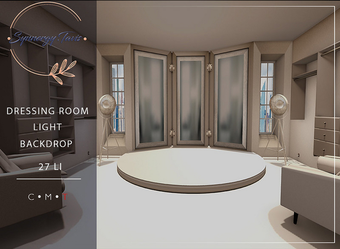 SYNNERGY.TAVIS// Dressing Room [Light] Backdrop