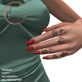JK BOM Tattoo - Fingers Tattoo Set 01