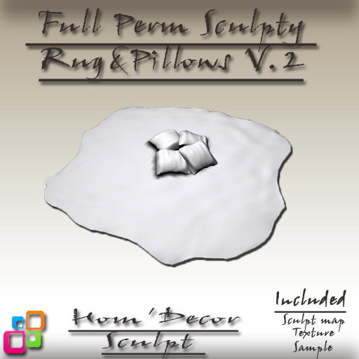 Sculpted Rug & Pillows V.2 Full perm