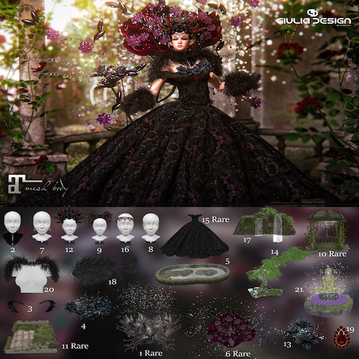 03 belt-[GIULIADESIGN]-Dark Fantasy Roses-