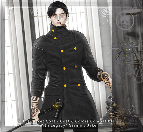 [EL] Jacket Coat Gray -
