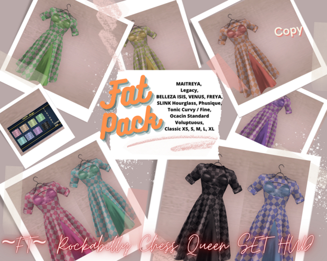 ~FT~ Rockabilly chess queen SET HUD