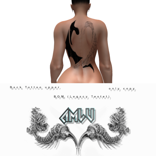 Back Tattoo Angeldevil4F 100 % by Amlu
