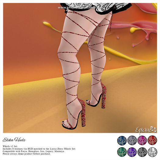Epicine - Elika Heels - Whirls v2 Set