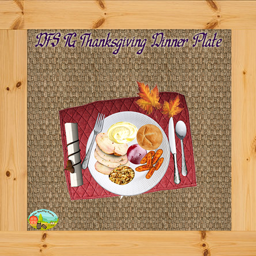 DFS TG Thanksgiving Dinner Plate