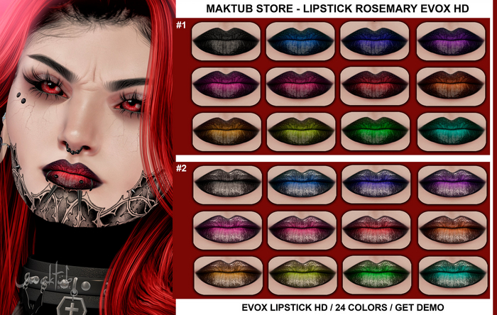 Maktub Store - Lipstick ROSEMARY EVOX HD FATPACK