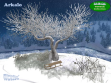 RW - Winter snow garden landscape sled *Arkalo* c/m