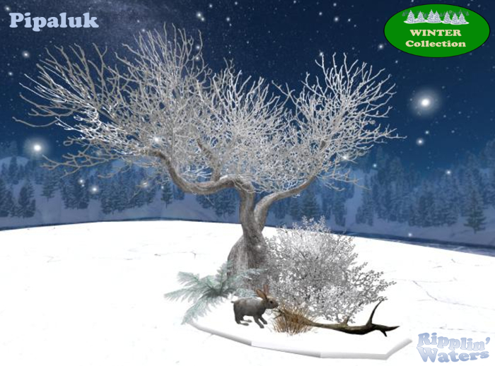 RW - Snow winter tree with rabbit *Pipaluk* c/m