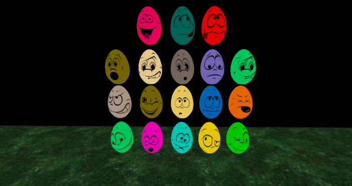 Funny Face Easter Eggs