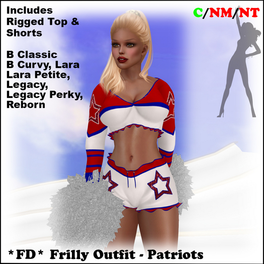 *FD* Frilly Outfit [Boxed] Patriots