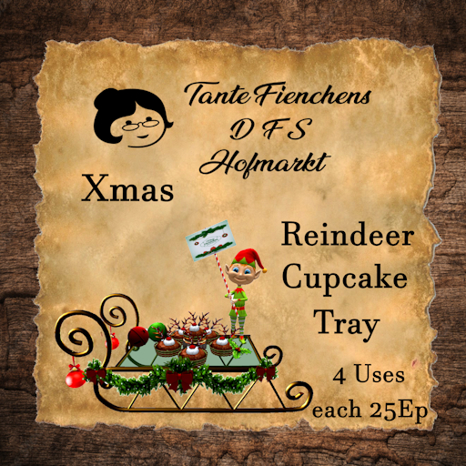 DFS Xmas Reindeer Cupcake Tray