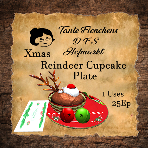 DFS Xmas Reindeer Cupcake Plate