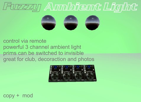Fuzzy Ambient Light System (3 Channel), Garden Lights, Club Lightning, Club Beleuchtung