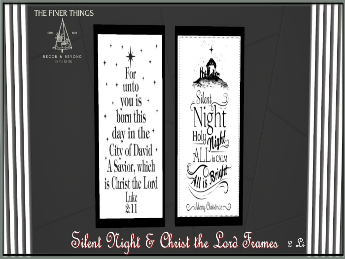 Silent Night & Christ the Lord Frames