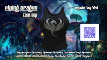 Tank top Rhinestone flying dragon -Vivi