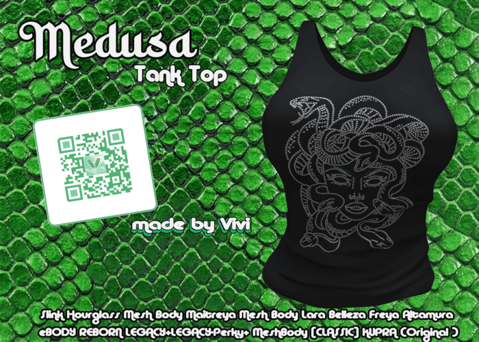 Tank top Rhinestone Medusa-Vivi