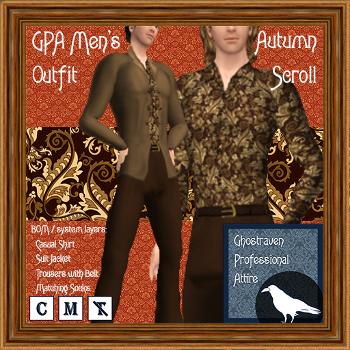 GPA Men's Outfit BOM - Autumn Scroll Print