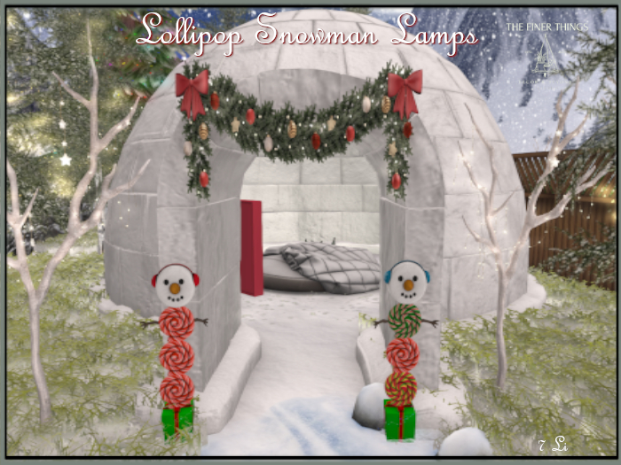 Lollipop Snowman Lamps