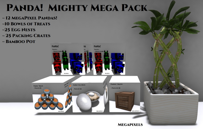 MegaPixels - Panda!  Mighty Mega Pack