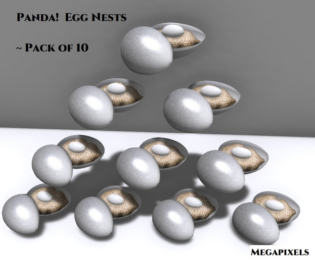 Panda!  Egg Nests - 10