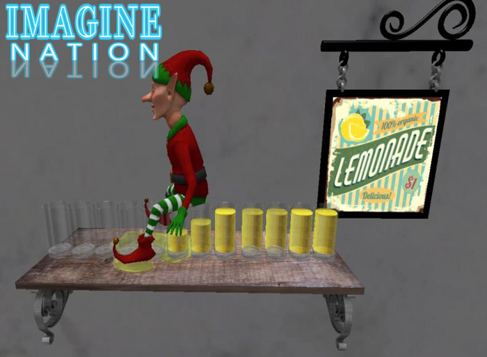 Imagine Naughty Elf on a Shelf (Lemonade) 