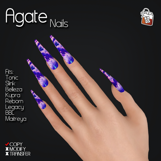 ~TL~ Agate Iridescent Nails