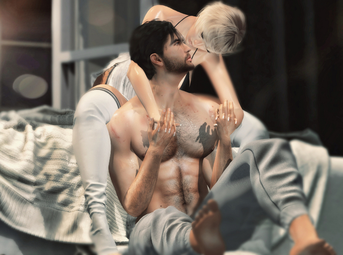 {Caress} Entwined Couple Pose