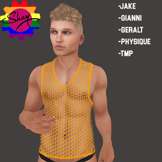 Orange Mesh Tank